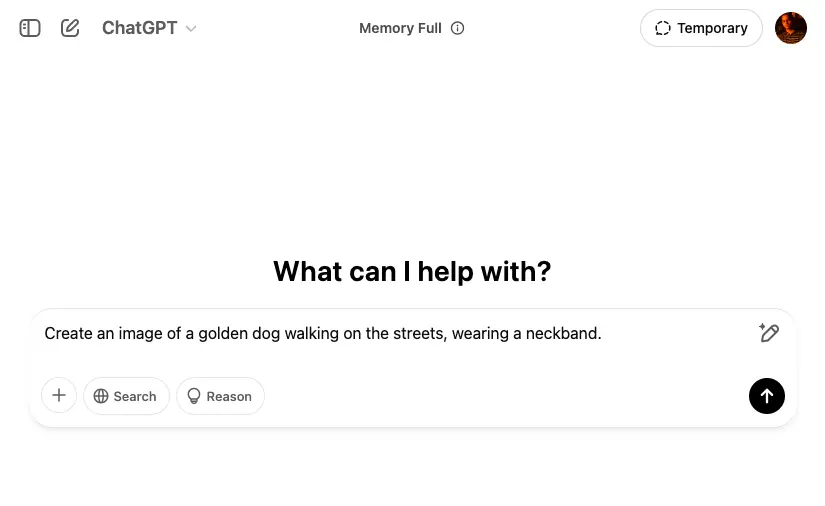 example of a prompt to create an image using chatgpt